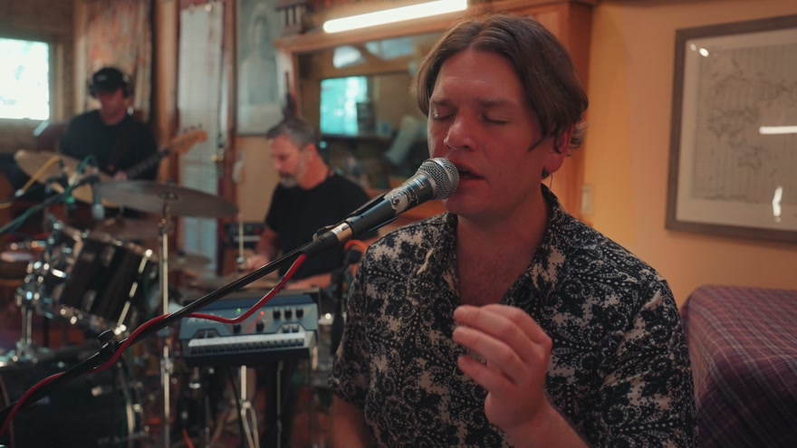 TINOAT performing Feel The Weight in the Ancient Wave studio.